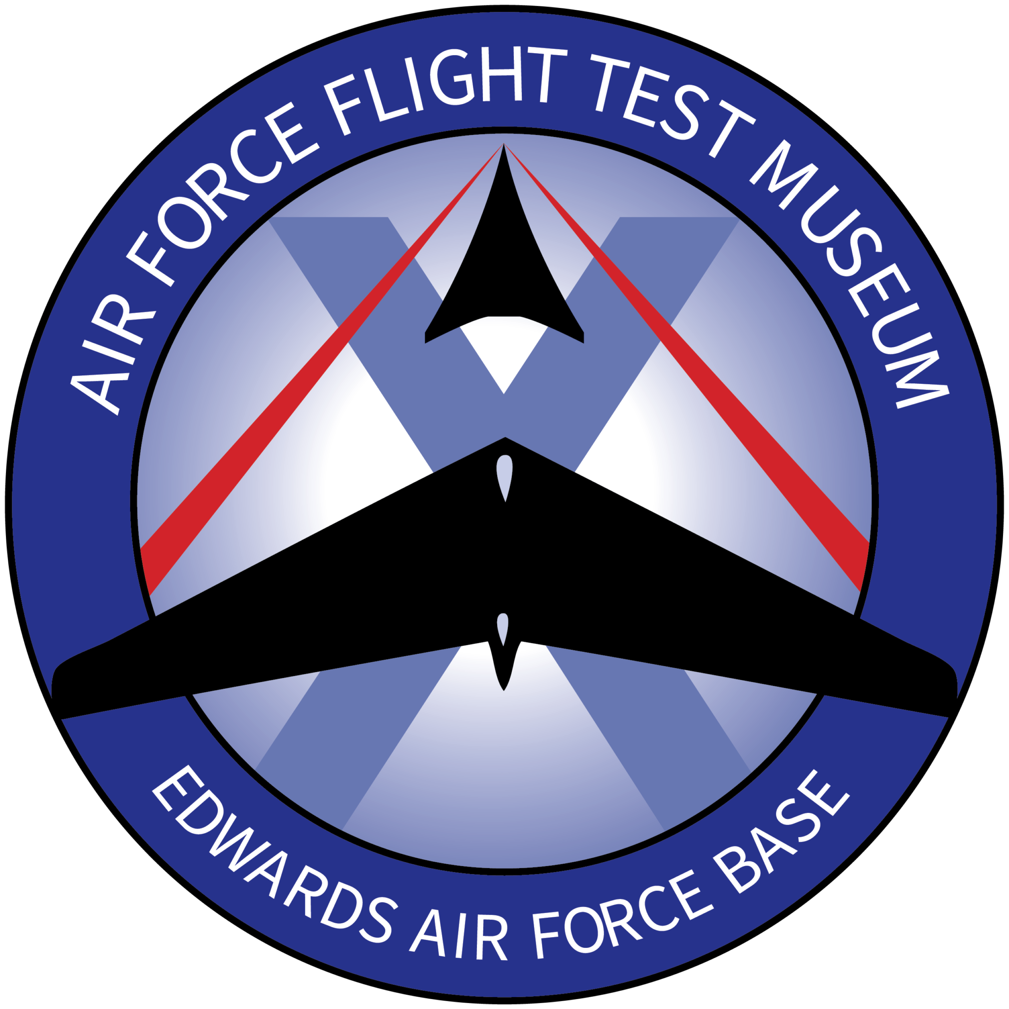 Museum test. Us Air Force Flight logo.